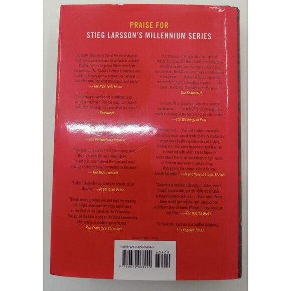 The Girl in the Spider's Web – VG+ Thriller Novel by Lagercrantz Book 4 - Picture 3 of 4